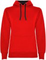 Dames Hoodie Urban Roly SU1068 rood-zwart